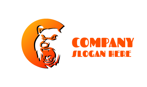 Thunderous Roaring Bear Logo