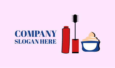 Logotipo De Salón De Belleza Con Máscara De Pestañas Negra