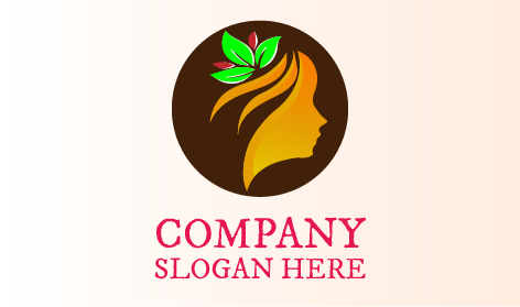 Logotipo De Salón De Belleza De Cabello Rubio