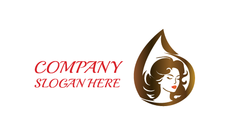 Logotipo De Salón De Belleza Para Color De Cabello