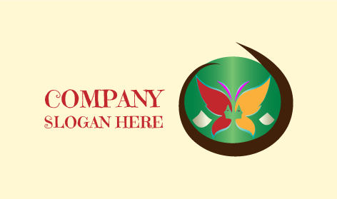 Logo Salon Kecantikan Kupu-kupu Yang Cantik