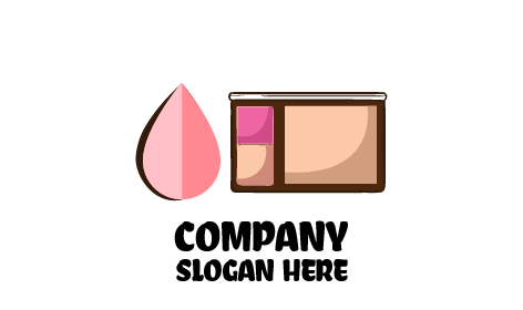 Makeup Puff Beauty Parlour Logo