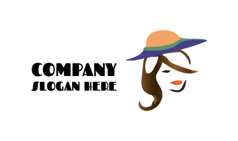 Logo Eines Schönheitssalons Mit Pfirsichfarbenem Lippenstift