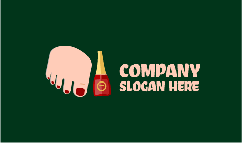 Logotipo De Salón De Belleza Y Pedicura