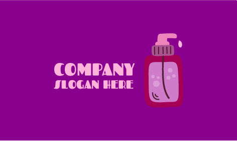 Loción Calmante Para La Piel Logotipo De Salón De Belleza