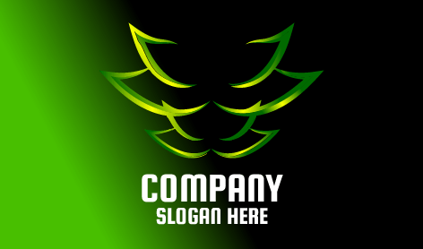 Logotipo De Belleza Verde Abstracto