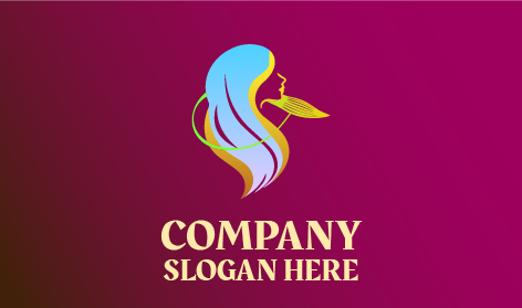 Logotipo De Peinado Inspirado En La Belleza