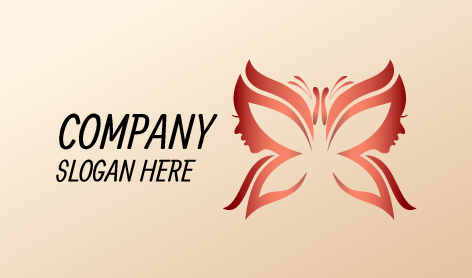 Logo De Beauté Délicat Du Papillon