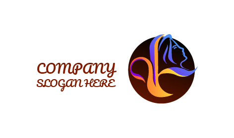 Logo Siluet Kecantikan Feminin