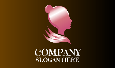 Logotipo De Belleza Rosa Femenina