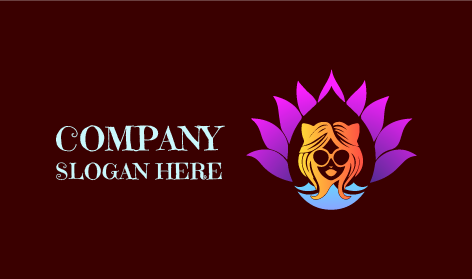 Logo De Beauté À Motifs Floraux