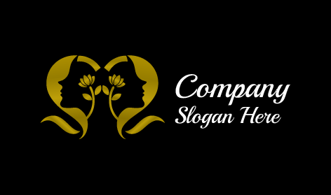 Logo De Beauté De Fleur D'or
