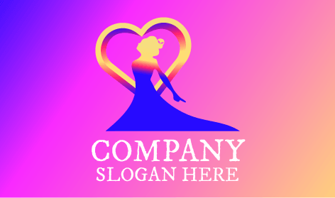 Logo De Beauté De Dame Debout