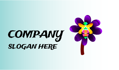 Colorful Andrena Bee Logo