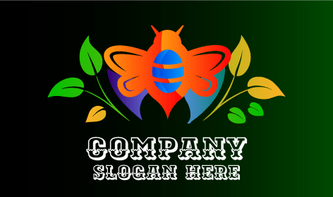 Wachsendes Plantagenbienen-Logo