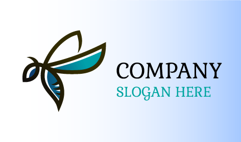 Intricate Wing Honey Bee Logo