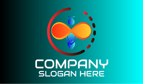 Orange Wings Bee Logo