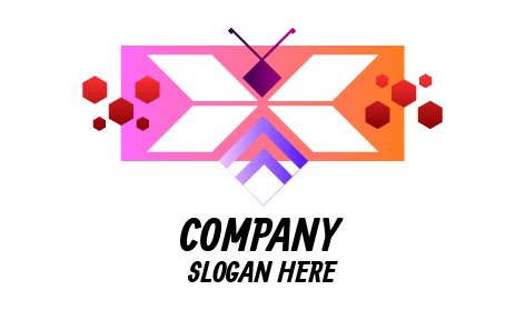 Stylized Purple Bee Logo