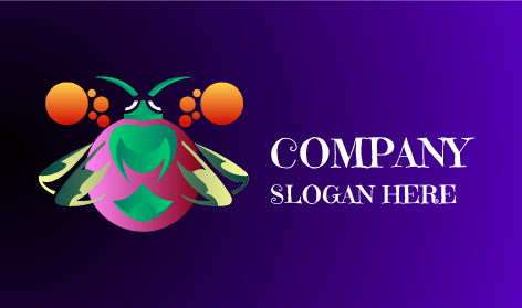 Transparent Wings Bee Logo