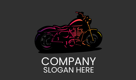 Colorful Heavy Bike Logo