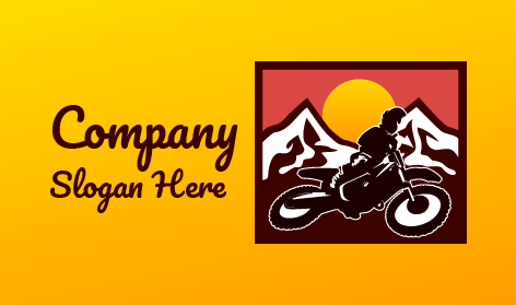 Logo De Vélo D'exploration De Montagne