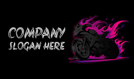 Purple Fire Bike Logo