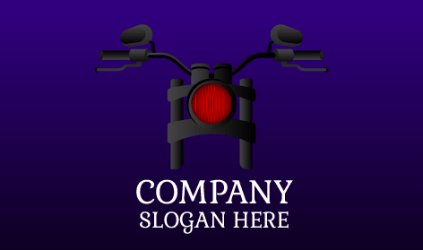 Red Headlight Bike Logo