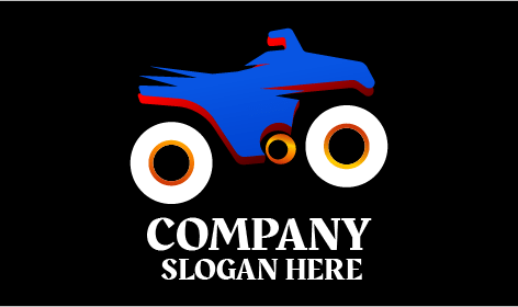 Simple Blue Bike Logo