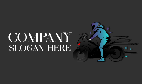 Sky Blue Bike Rider Logo