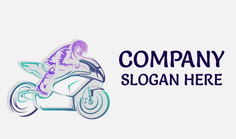 Soft Color Aesthetic Bike Logo