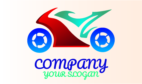 Trial Colorful Bike Logo