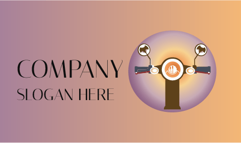 Vintage Trendy Motorbike Logo