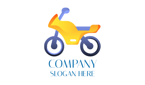 Logo De Vélo De Piste Jaune