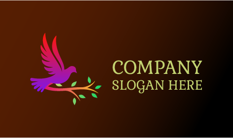 Muhteşem Güvercin Kuş Logosu