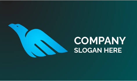 Blue Flying Bird Logo