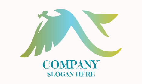 Logotipo Do Pássaro Majestade Emplumado