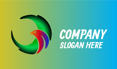 Fierce Red Hawk Bird Logo