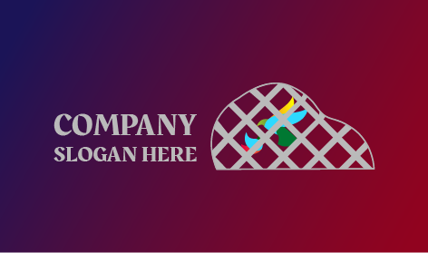 Logo Di Uccello In Gabbia Grigia