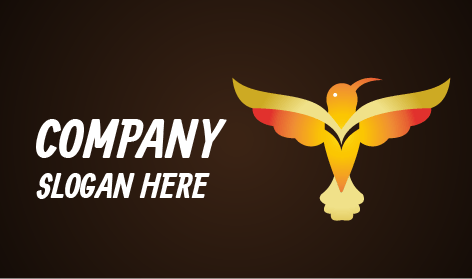 Logo Eines Vogels Mit Langem Schnabel