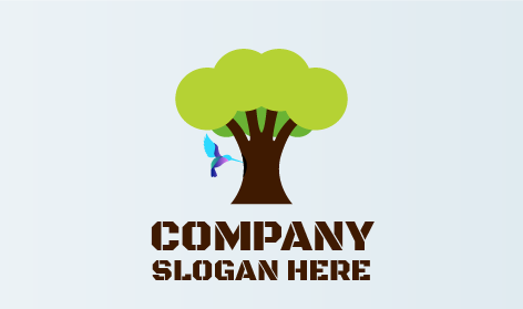 Logo Burung Ramah Lingkungan