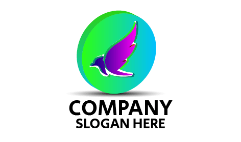 Three Dimensional Bird Logo