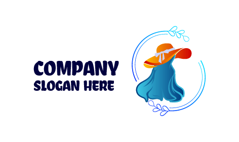 Logotipo De Boutique De Sombreros Y Vestidos