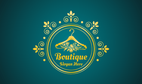 Luxury Flower Hanger Boutique Logo