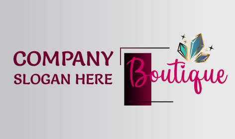 Logo Kata Butik Merah Muda