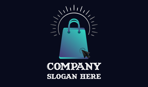 Logo Butik Tas Belanja Yang Semarak