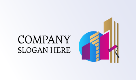 Logo Pembuat Kuas Cat Merah Muda