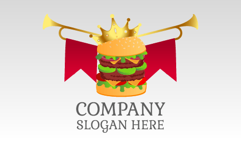 Logo Di Lancio Del Ristorante Di Hamburger