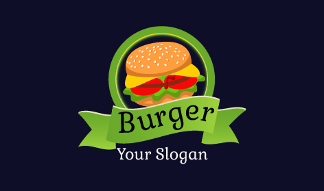 Entzückendes Restaurant-Burger-Logo