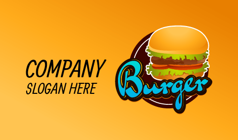 Logo Für Frischen Rindfleischburger