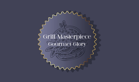 Logo Del Succoso Hamburger Di Pesce